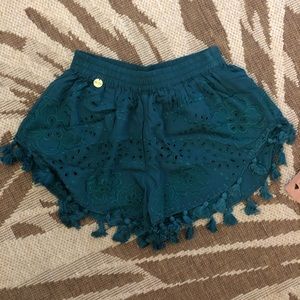 NEW* Boho mid rise turquoise shorts BRAND NEW✨